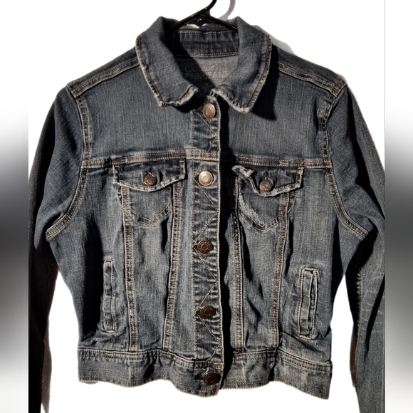 Celebrity Pink Jeans Lightly Factory Distressed Denim Jean Jacket 2X Host Pick - Picture 3 of 16